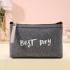 Compact Multi-functional Canvas Cosmetic Bag & Pencil Case for Women and Students