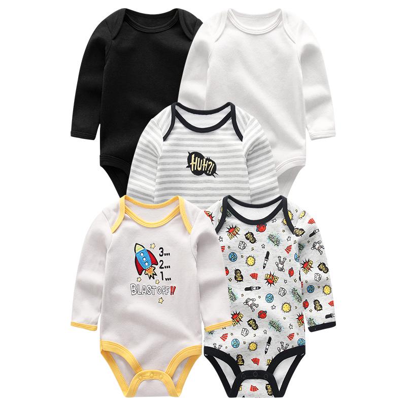 

Одежда для малышей, модные хлопковые комбинезоны с длинными рукавами для новорожденных мальчиков и девочек, комбинезоны с героями мультфильмов, 7 шт./компл., комбинезоны roupas de bebe 6M