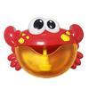 Red Plastic Crab Bubble Machine Music Bubble Maker Baby Bath Shower Fun Toy