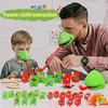 1 Set Chameleon Tongue Shoot Game 6 Players Game Night Family Party Interactive Sticking-Out Tongue Frog Board Game Educational Toy