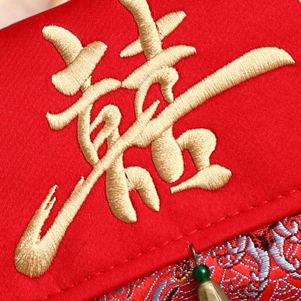 Chinese New Year Brocade Red Envelop Embroidery Hongbao Lucky Red Pockets Lunar New Year
