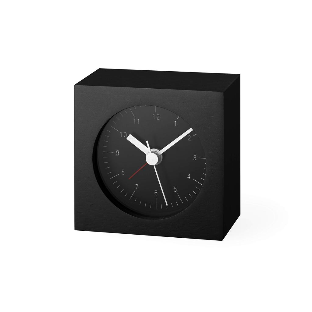 Lemnos City Pop Black Table Clock YK19-18 BK Lemnos W7×H7×D4.2cm