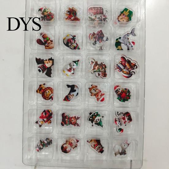 Christmas Box 2026 Advent Calendar, 24 Days Countdown Calendar with 2D Acrylic Holiday Dog/Horse/Cat/Animals Pendants, Mini Animal Hanging Ornaments