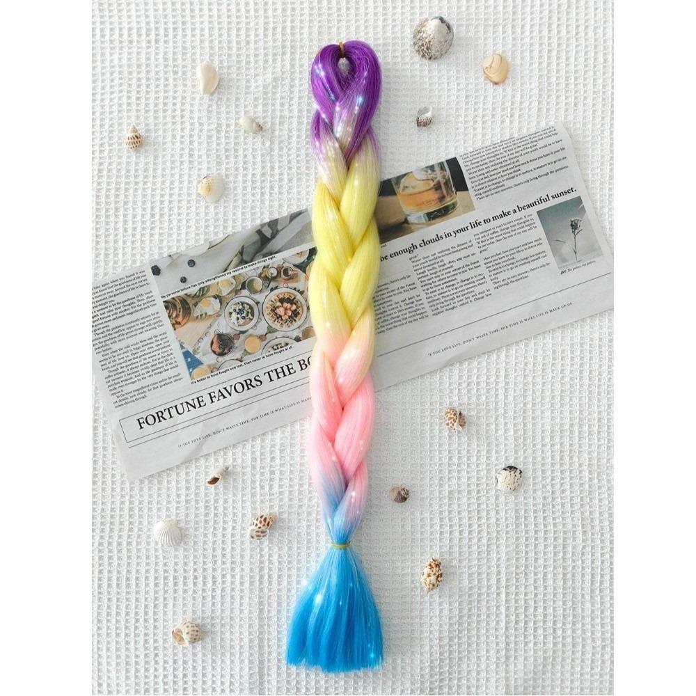 

Ombre 24-Inch Braided Hair Extensions Synthetic Jumbo Braids Festival Party N7