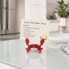 Photo Display Stand 3D Printing Business Card Holder, Cute Crab Shape, Stable Holder Non-Tip Desk Organizer, for Office Home Desktop Storage