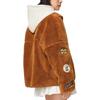 Li-Ning X Disney Co-Branded Chip N Dale Cartoon Buchstabenstickerei Locker Gestrickte Strickjacke mit Reißverschluss Lammwolljacke Warmer Baumwollmantel Damen Oberbekleidung AFDSC92-2