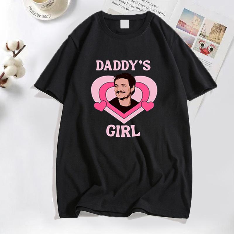 Actor Pedro Pascal Bundle T Shirt Fashion Women Daddys Little Girl Women Streetwear Summer Tee Girl Streetwear Clothing Tops