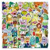 51 Hand-drawn Mermaid Cartoon Stickers Cute Cartoon Spongebob Animated Mobile Phone Case Stickers