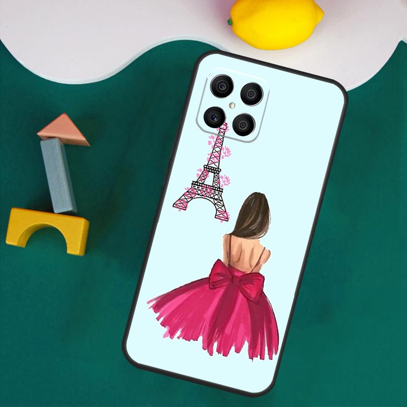 City Fashion Girl Hülle Für Honor 200 Lite 50 70 90 X9a X8a X8 X9 X8b X9c X9b Honor Magic 5 6 Pro 7 Lite Cover