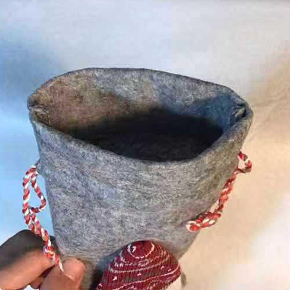 2Pcs Mini Christmas Wine Bottle Cover Santa Christmas Wine Bottle Bag  Home