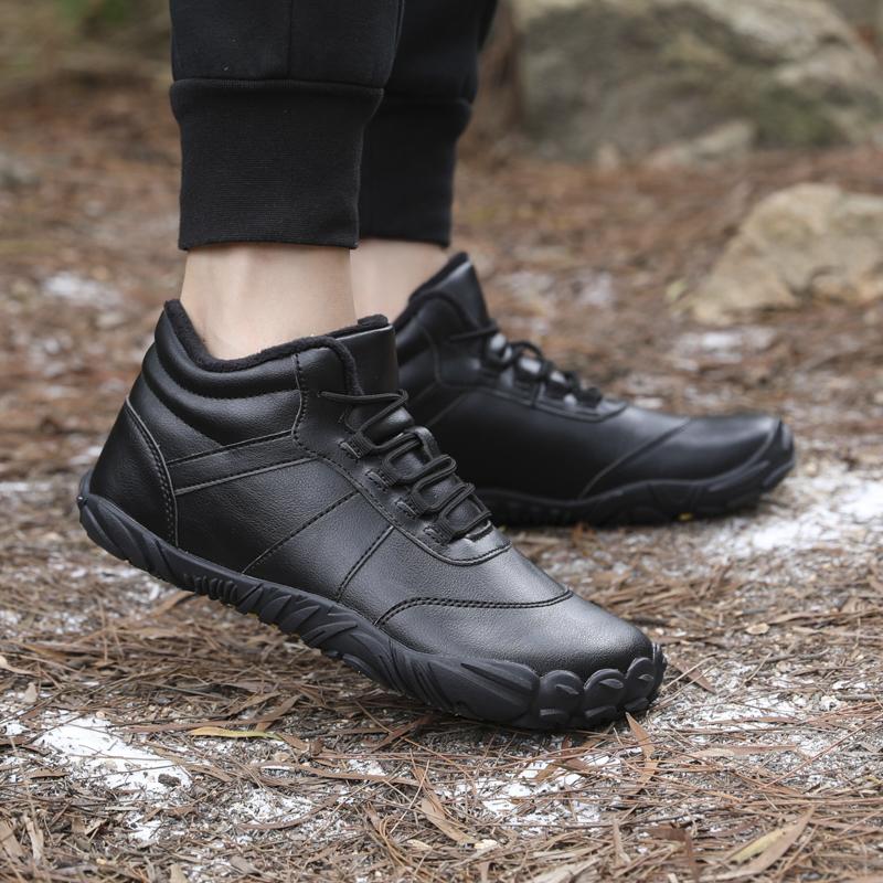 High-top Women's Hiking Shoes Plush Cotton Shoes Men's Winter Warm Snow Boots Trekking Camping Casual Shoes