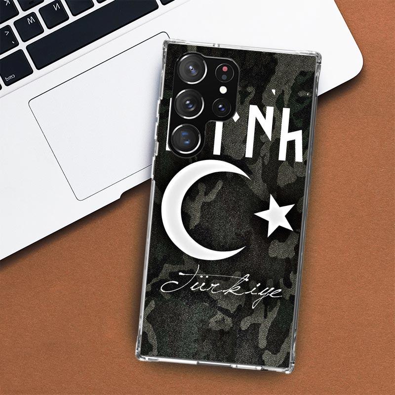 Turkey Turkish Flag Phone Case For Samsung Galaxy S24 S23 S22 Ultra S21 S20 Fe S10 Plus S10E S9 S8 + Shell Coque