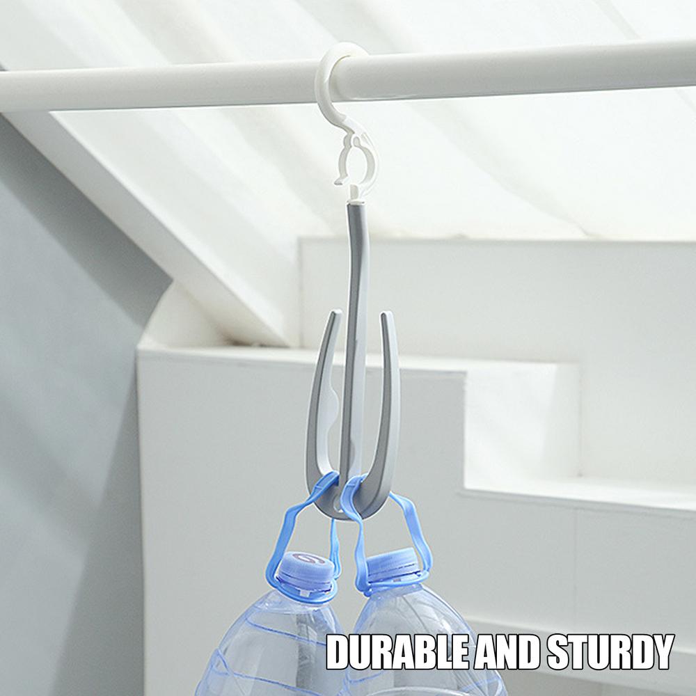 Mini T Winddicht Doppelhaken Multifunktion Kunststoffmaterial für Balkonhänger Schuhregal Hängend Winddicht Trockenhänger