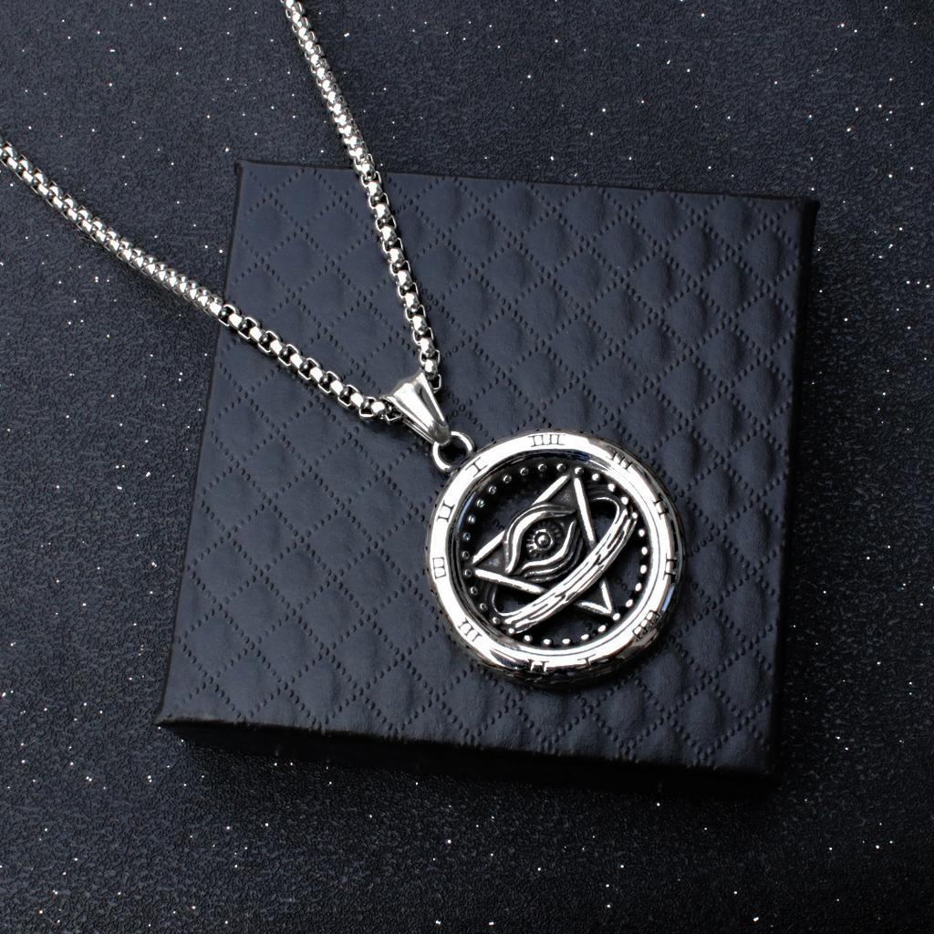 Colier Roată cu Cifre Romane Stil Retro Hip-hop European și American, Un Cadou pentru Prietenul Meu