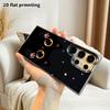 Phone Case: 2D Flat Samsung Galaxy A34 A35 M05 M06 S20 S22 S21 FE Plus 5G Protective Case, Couple Style, Black Background, Christmas and Halloween Gif