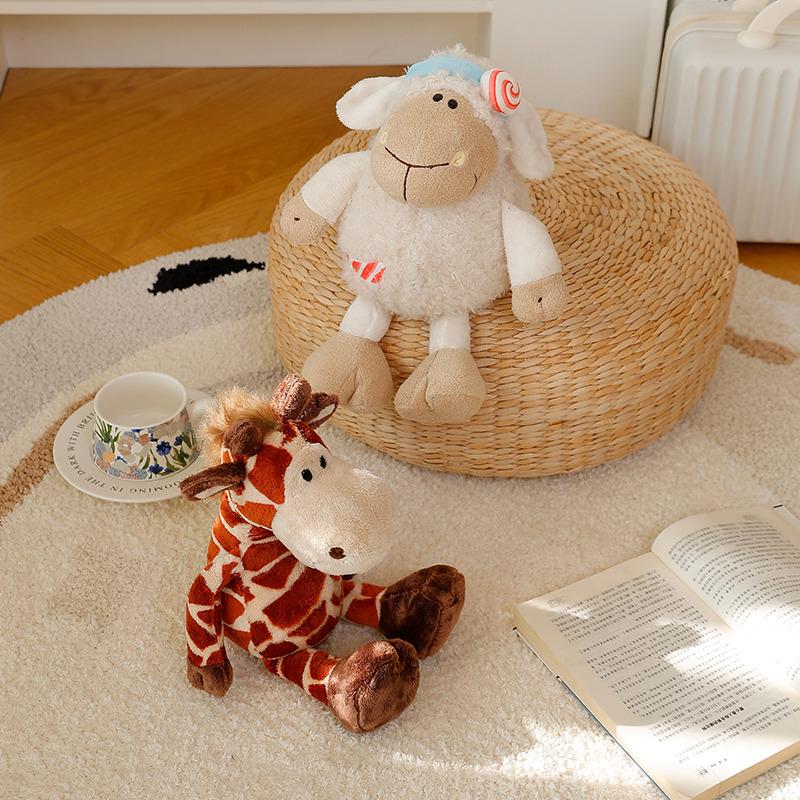 Orman Hayvanları Peluş Oyuncaklar - Aslan, Fil, Goril, Geyik Bebekler - Hayvanat Bahçesi Hediye Koleksiyonu