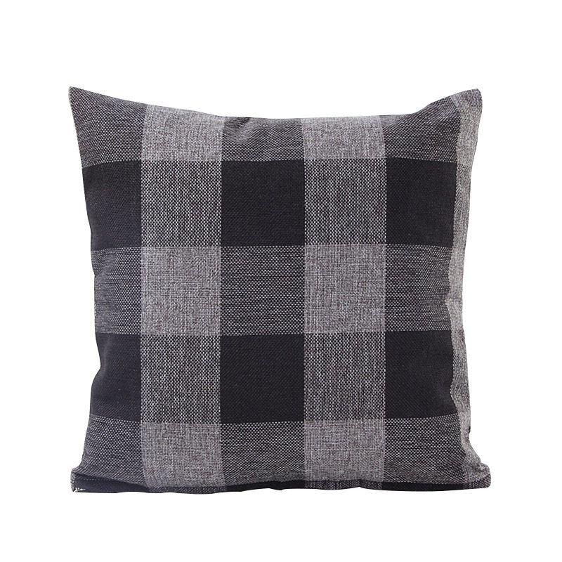 Lattice Cotton Linen Throw Pillow Case Cushion Cover With Premium Quality Material