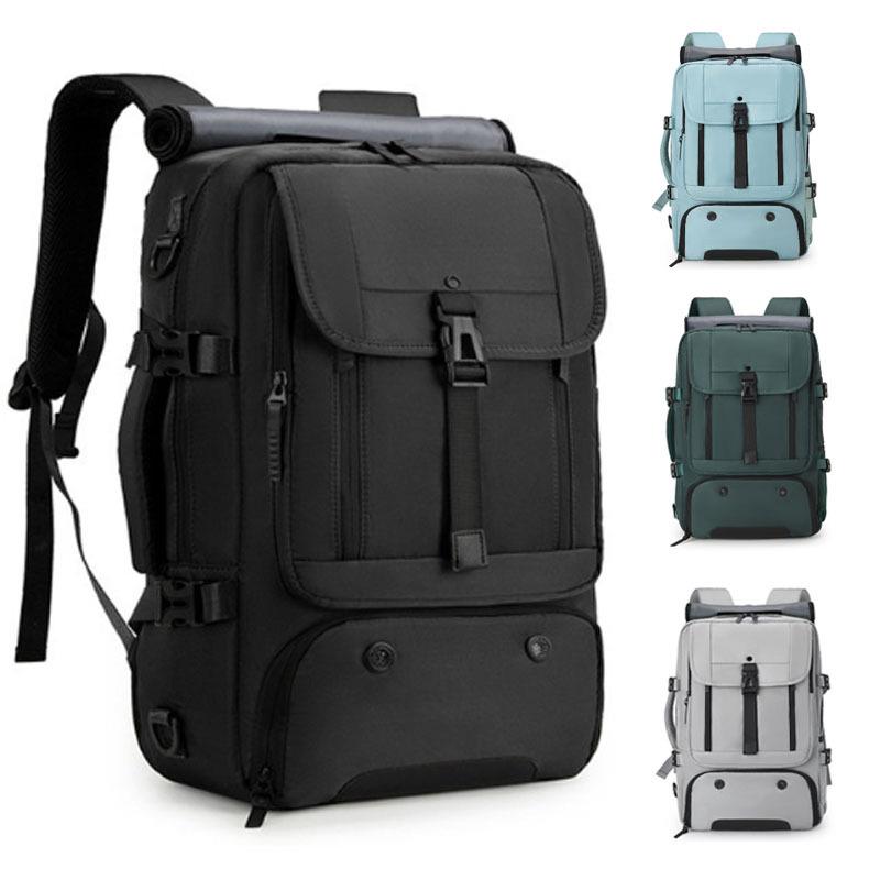 Men's Water-Resistant Business Travel Laptop Backpack, Large Capacity, Multi-Functional, Perfect for Short Trips