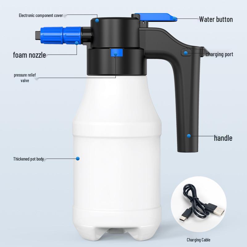 Wireless Electric Foam Sprayer for Car Wash & Gardening