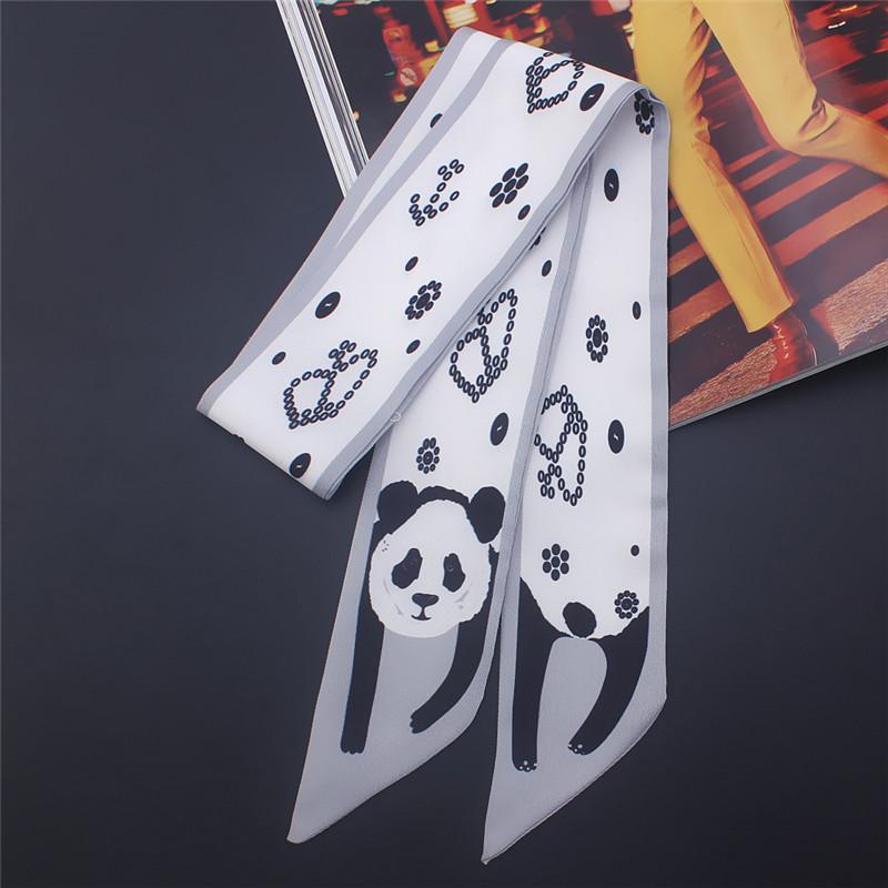 17 Colors Animal Print 2023 New Bag Skinny Silk Scarf For Women Luxury Brand Foulard Women Tie Fashion Head Scarves For Ladies