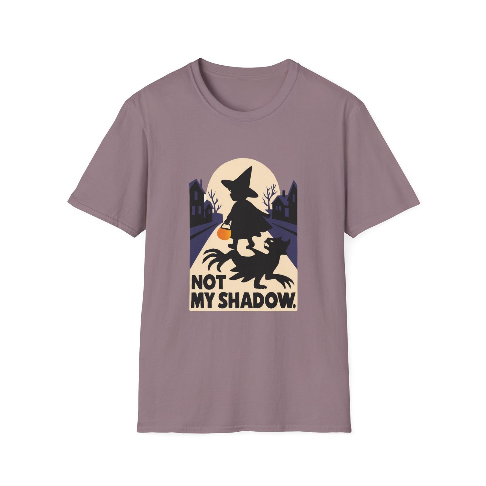 Unisex Softstyle T-Shirt Mens Womens Tees Top Witch Costume Child Twisted Shadow Moon Halloween Fall 2XL