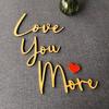 Love You Bye Panneau Décoration au-dessus de la Porte Décoration Murale Décoration en Écriture Bois Pour Porte Maison Cadeau Saint-Valentin Mariage Thanksgiving