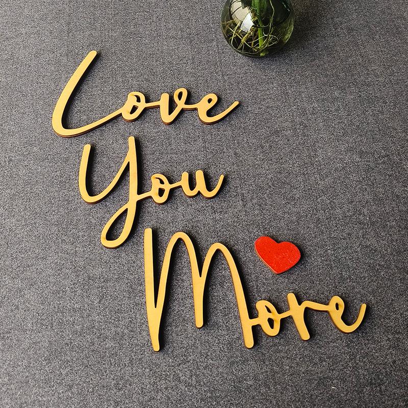 

Люблю тебя Пока Декорация-топпер на дверь Настенное искусство Деревянный декоративный шрифт Для двери Дома Подарок на День святого Валентина Свадьбу День благодарения