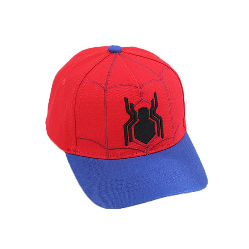 Children'S Hat Embroidery Spider Anime Cap Spider Baseball Cap Outdoor Cartoon Sun Hat