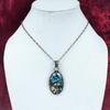 Tree Of Life Copper Blue Turquoise Pendant Copper Wire Wrapped Moonstone Jewelry