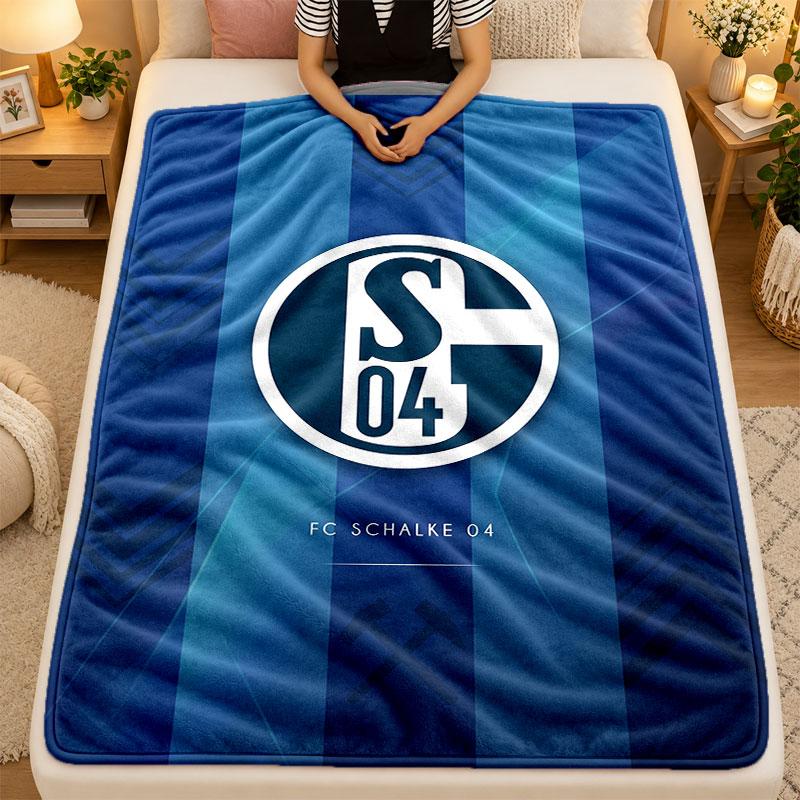 Flannel BlanketSchalke 04 Warm Soft Throw Blanket for Indoor Sofa Bed Living Room Use