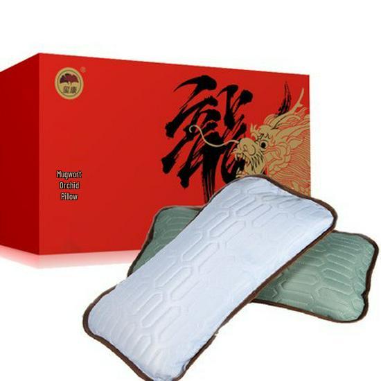 Xikang Ice Silk Mugwort Neck Pillow: Cylindrical Sleep Aid for Home with Cooling and Neck Protection.