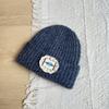 Big Head Circumference Patch Lace Knitted Wool Hat Women's Year Autumn and Winter Face Small Versatile Hat Ear Protection Cold Hat