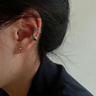 Women's Geometric Ear Cuff: Korean Style, Simple Line Without Ear Holes