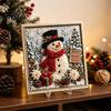 No-Sew Poke Art Kit 3D Christmas Fabric Kit, DIY Punch Needle Embroidery Set, Painting Set Handmade Holiday Crafts Projects for Adults and Beginner