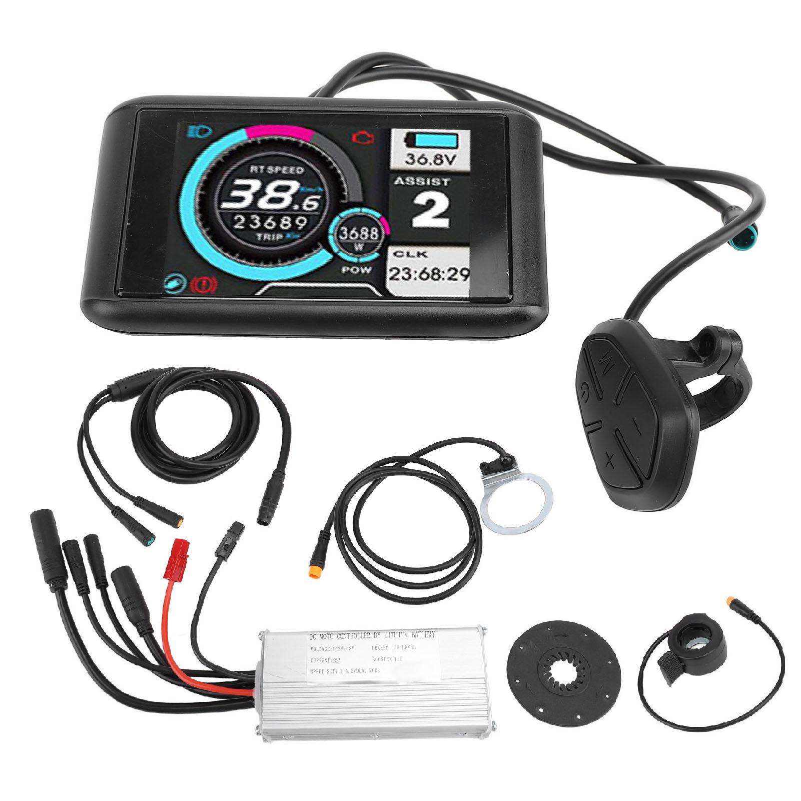 Motor Brushless Controller Water Resistant LCD Display Panel 22A Electric Motor Controller Kit for Electric Scooters