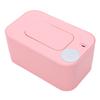 Baby Wipe Warmer Large Capacity Baby Wipe Warmer Holder Dispenser USB Rechargeable for Travel Pink
