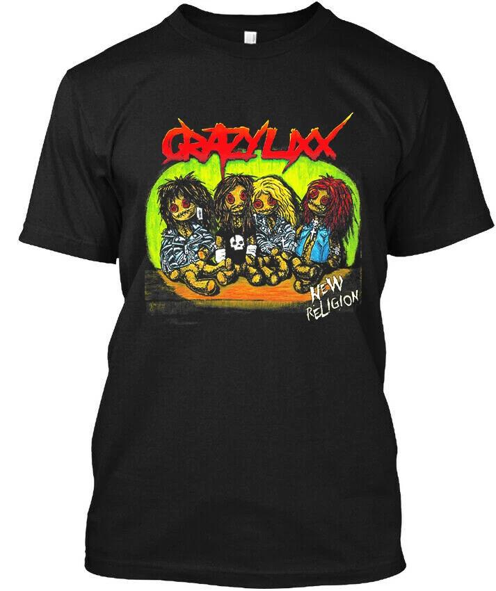 Limited New Popular Crazy Lixx New Religion Swedish Music Art Logo T-Shirt 4XL