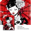 Prints Painting Pictures Wall Art Ruby Geisha Japanese Samurai Modular Canvas Poster Bedside Background Home Decor