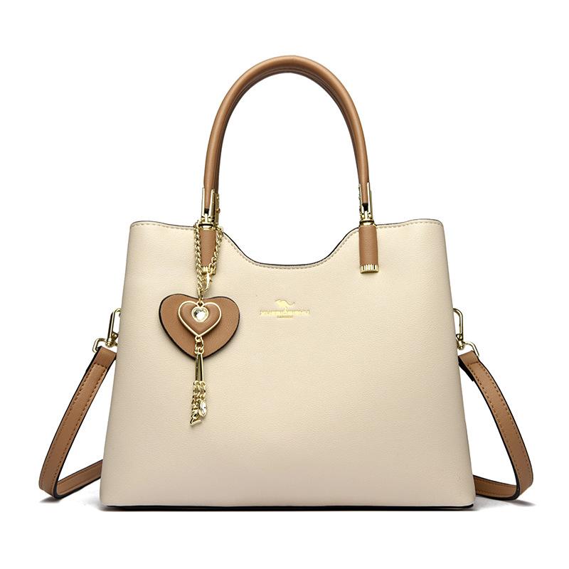

New Cross-border Fashionable High-end Handbag, Women s Bag, Casual Bag, Versatile Single Shoulder Crossbody Bag, Women s Bag, Gift Bag абрикосовий