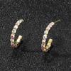 Simple Versatile Rhinestone Earrings Senior Sense Of Niche Design Temperament Earrings Female Luxury Shiny Earrings Jewelry