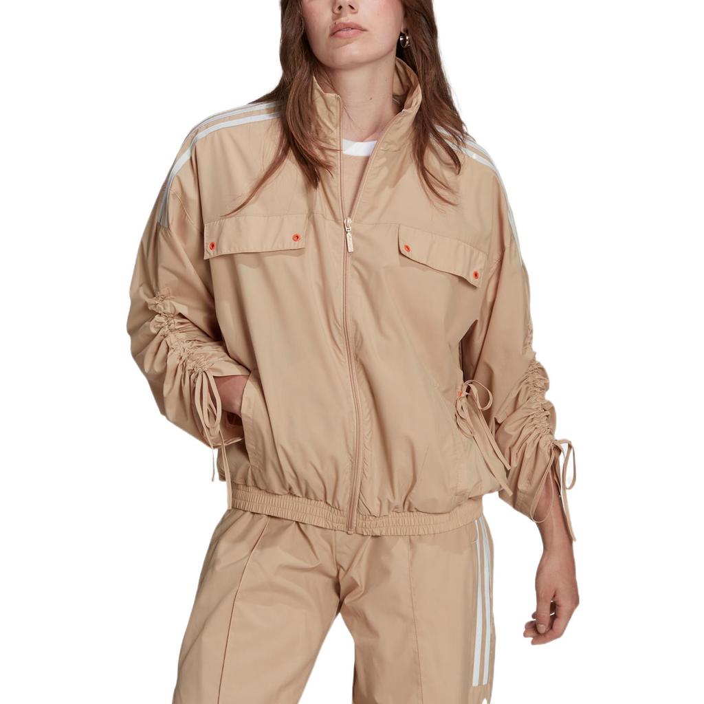 adidas Originals Jackets Women's Khaki Stand Collar Moderate Other HM1700