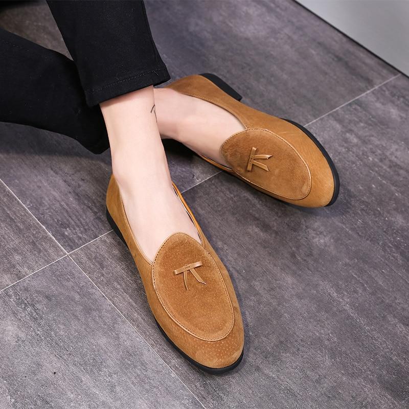 Piel de ante Hombres Zapatos Desempañador Slip On Vestido Masculino Zapatos  Casuales Hombre Fiesta Calzado de Boda comprar a buen precio — entrega  gratuita, reseñas reales con fotos — Joom