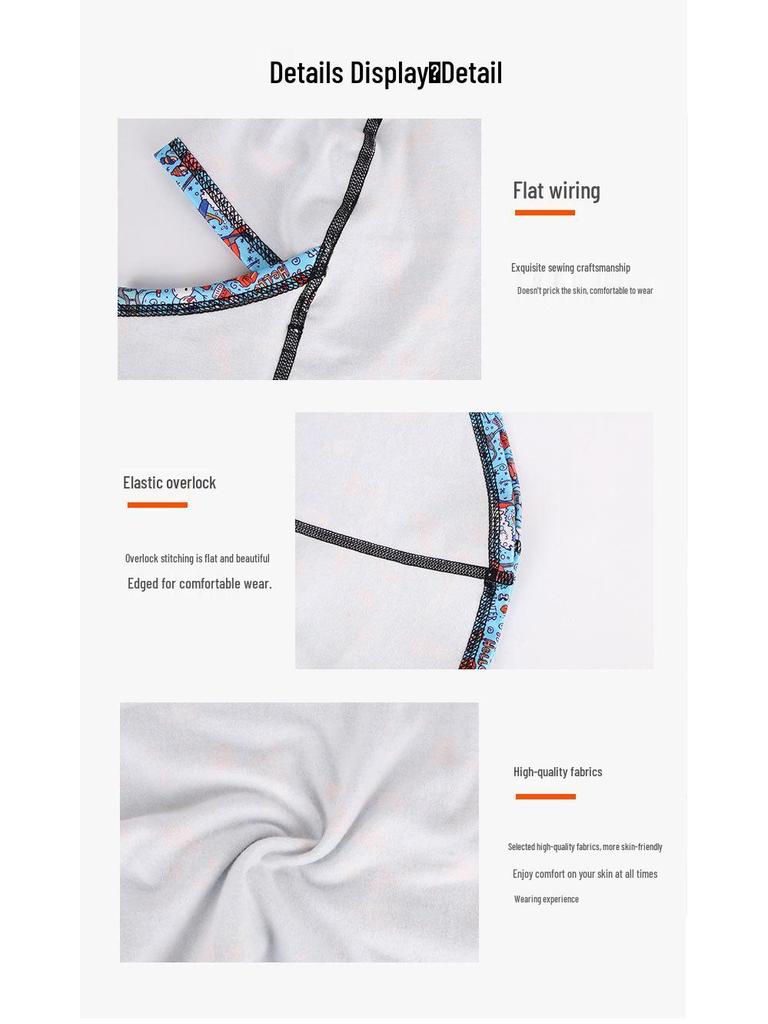 Winter Parent-Child Ski Mask with Windproof Neck Protection, Lined Hood, and Integrated Cycling Headwear