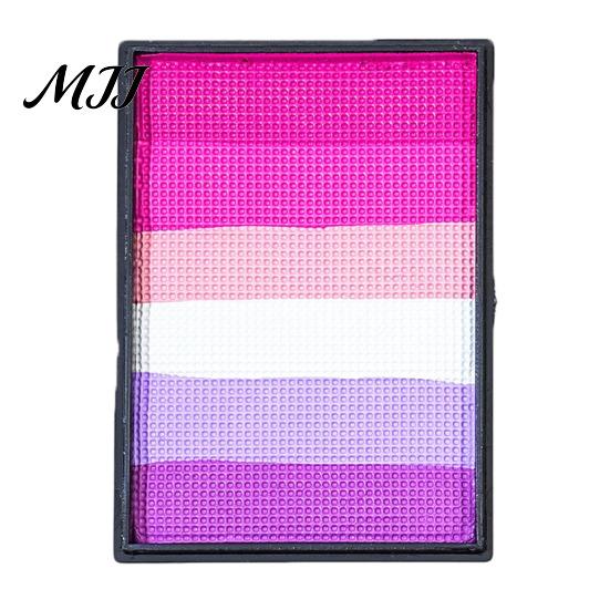 Rainbow Face Paint 50G for Body Painting, High Pigment Makeup Easy Blend Halloween Party Cosplay, Washable Kids Adults