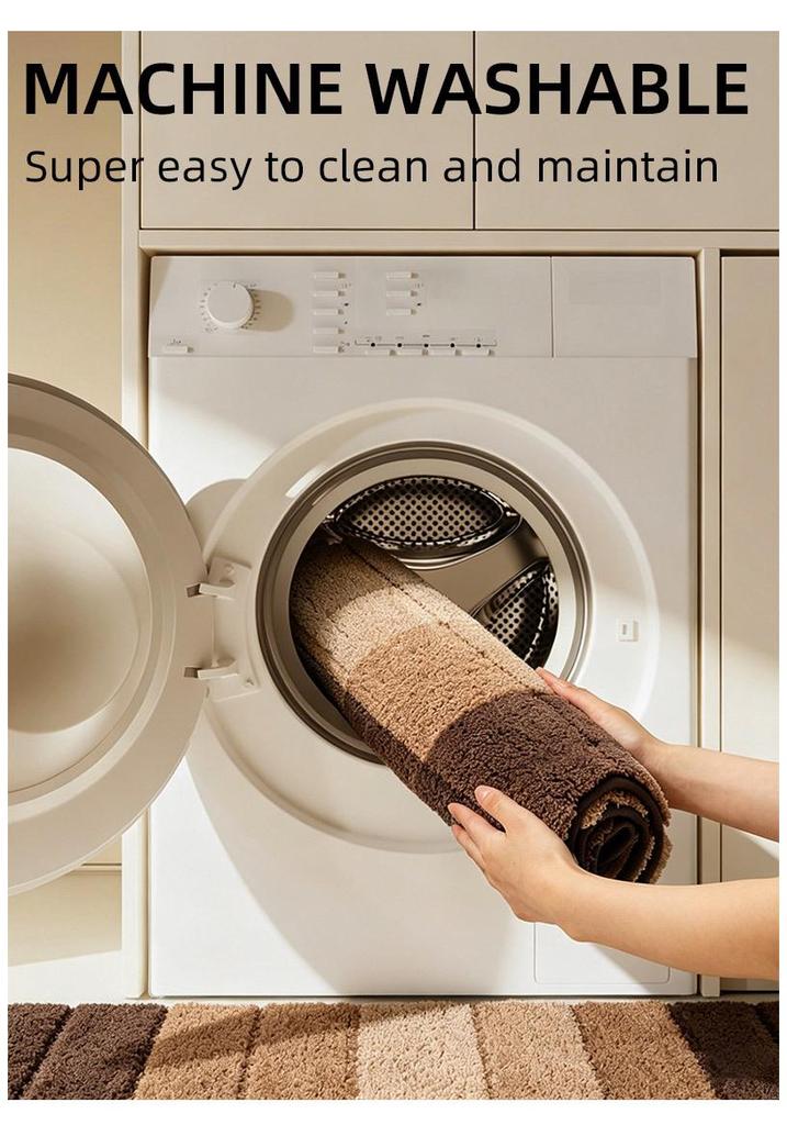 Set di Tappetini da Bagno Antiscivolo Personalizzati: Tappeto Assorbente per Pavimento per Bagno, Camera da Letto, WC e Ingresso