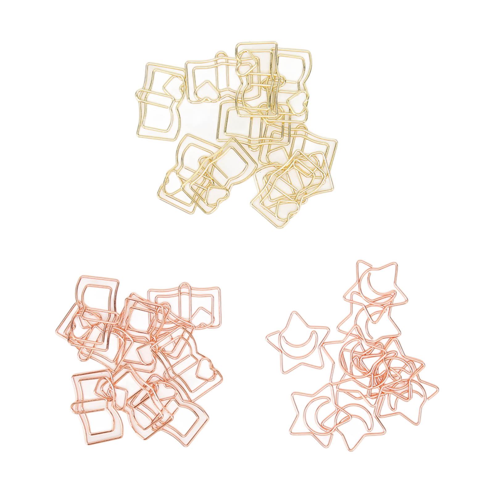 

30 шт. Скрепки для бумаги Милая форма Изысканный внешний вид Портативные Нескользящие для офиса Семьи Школы