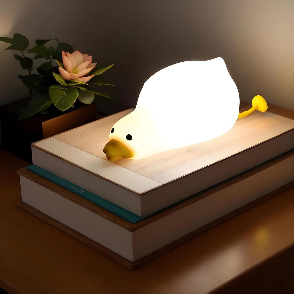 Duck Night Light Animal Night Light Dimmable Rechargeable Auto Off 3 Modes Lighting For Home Breastfeeding Sleep Bedroom Dorm