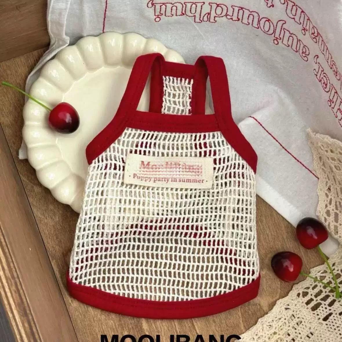 

Сетчатый жилет для питомца с лямками без рукавов, одежда для кошек и питомцев, летняя одежда для плюшевого мишки, летняя одежда, дизайнерская одежда для щенков XL