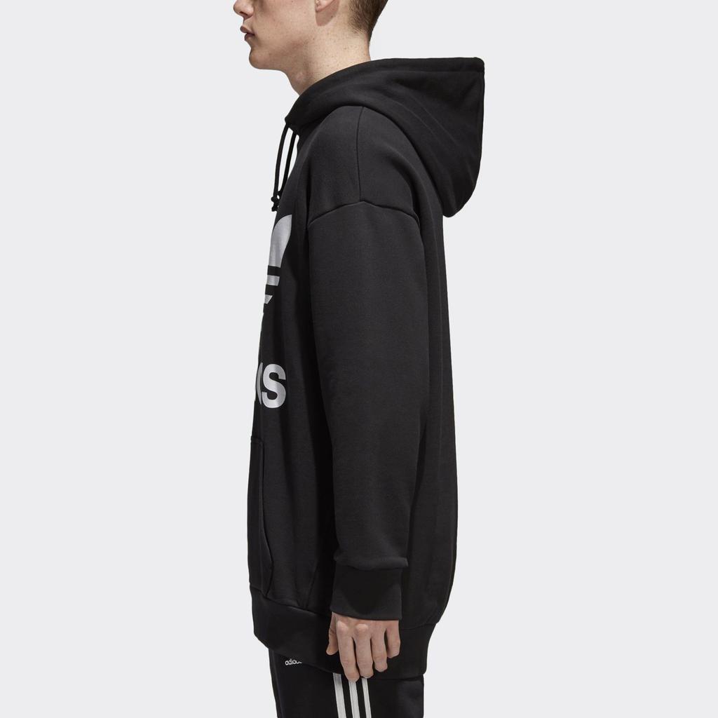 Adidas Originals Trefoil Oversized Hoodie Men Tops Black CW1246
