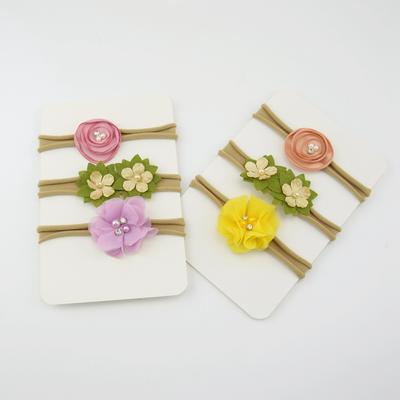 3Pcs/Set Cartoon Cute Flower Girl Hair Band Bowknot Beautiful Kids Headband  for  Photography Birthday